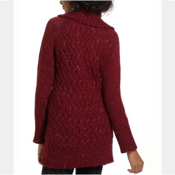 Anthropologie Isabella Sinclair Farfar Alpaca Wool Chunky Cardigan Sweater Large - Picture 3 of 9